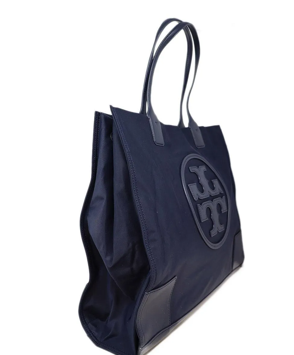 Tory Burch Navy Nylon Large Tote