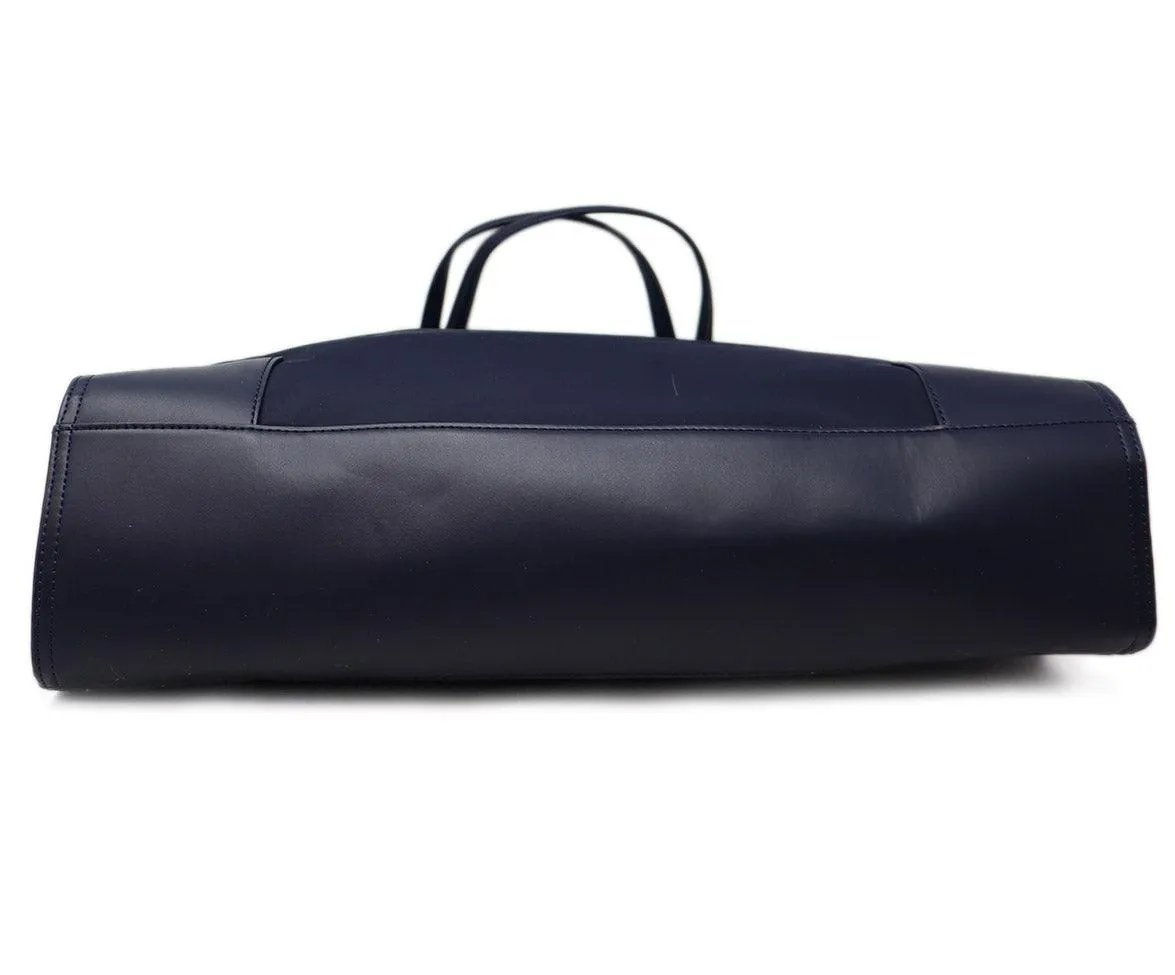 Tory Burch Navy Nylon Large Tote