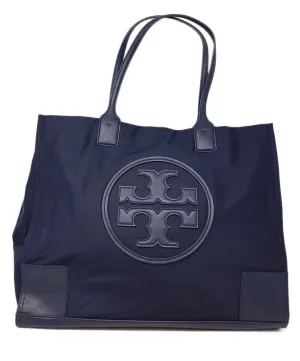 Tory Burch Navy Nylon Large Tote