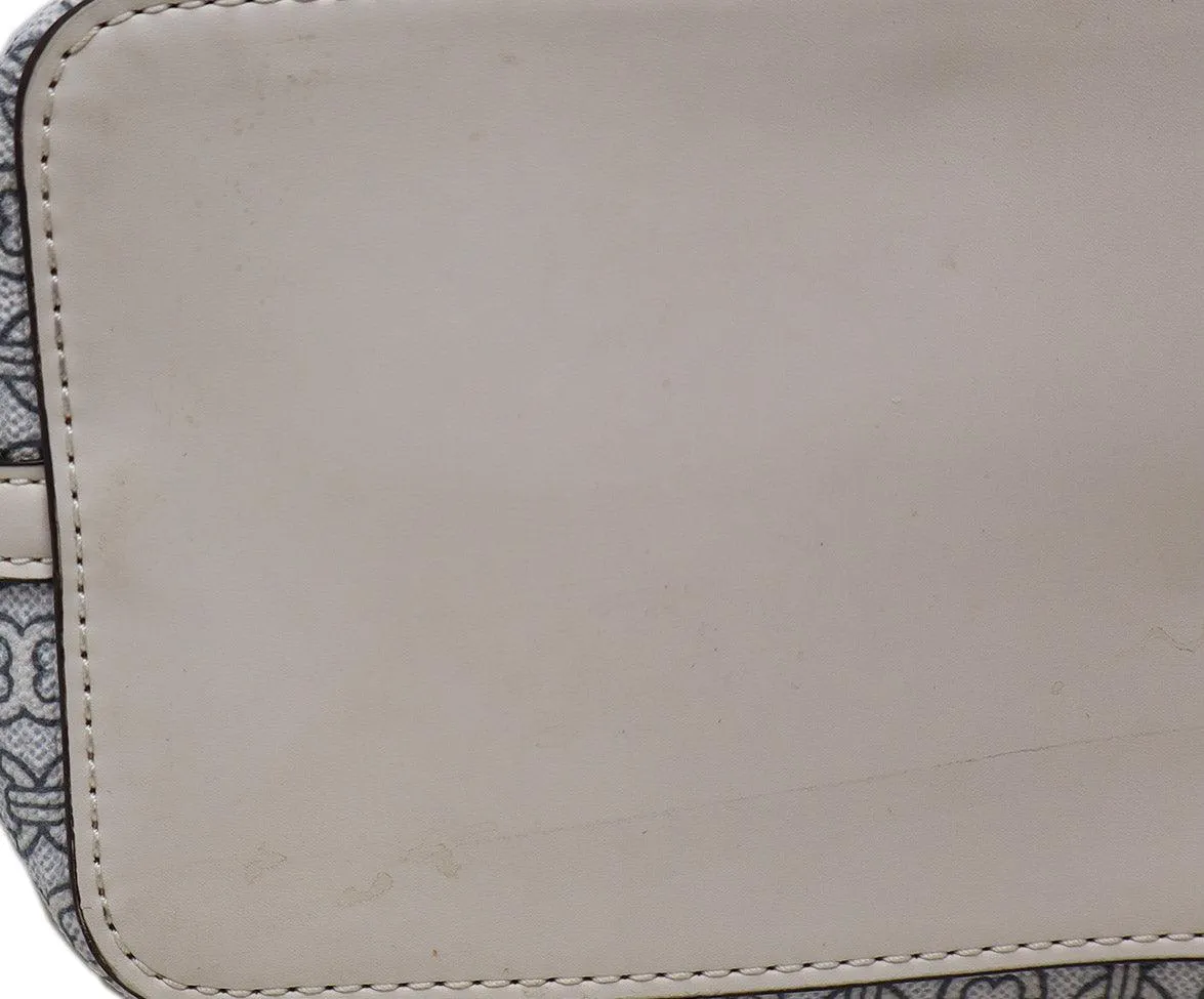 Tory Burch White & Blue Print Tote