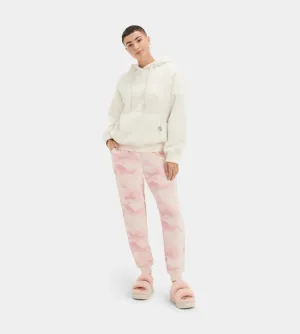 UGG LOYRA Womens Faux Sherpa Hoodie Cream