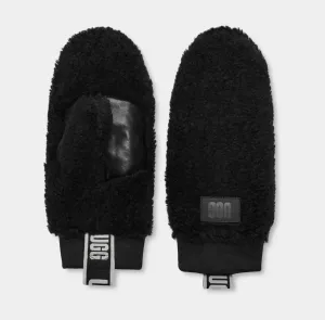 UGG SHERPA MITTEN LOGO TAPE Womens Black
