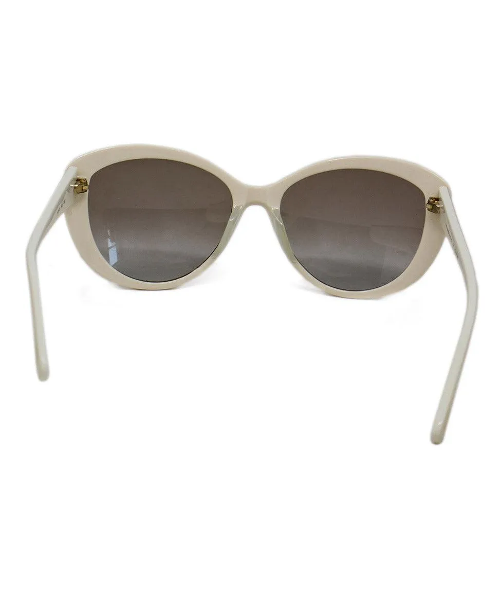 Valentino White Floral Sunglasses