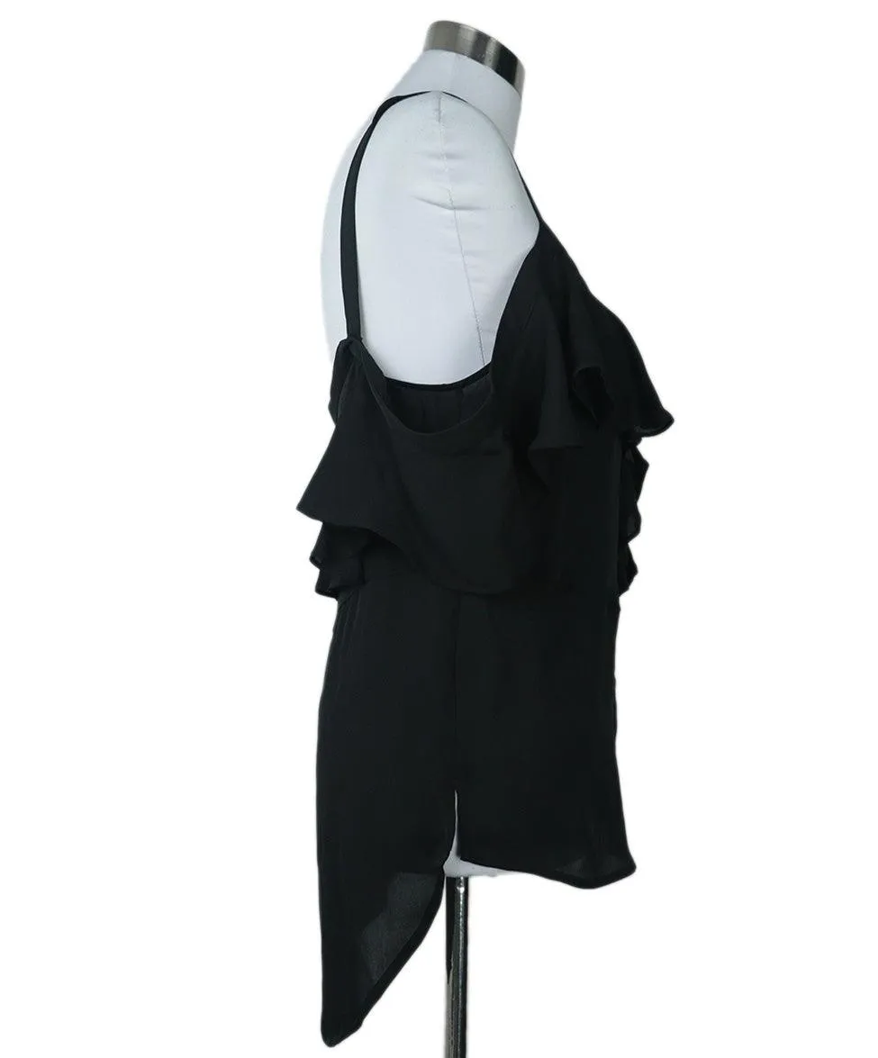 Veronica Beard Black Silk Top sz 8