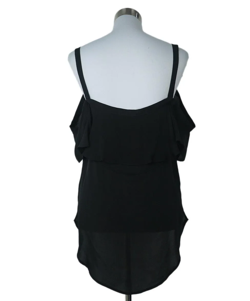 Veronica Beard Black Silk Top sz 8