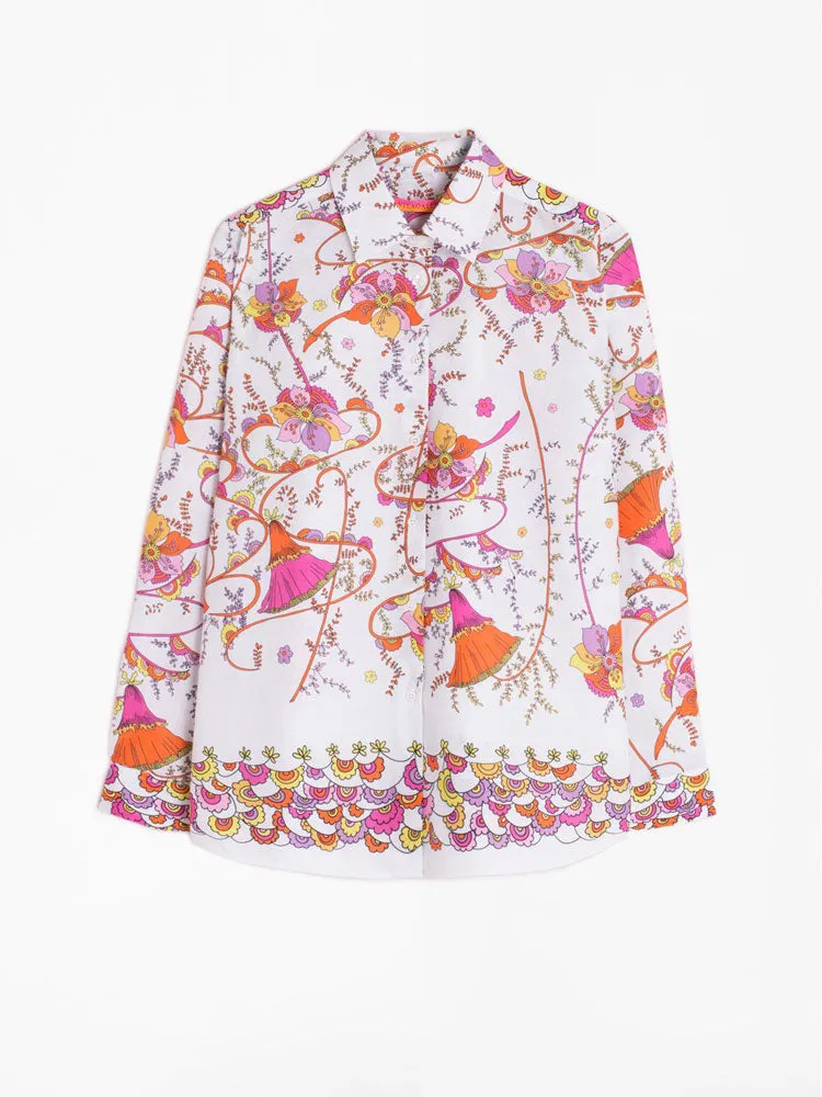 Vilagallo Irina Shirt Pink & Purple Floral