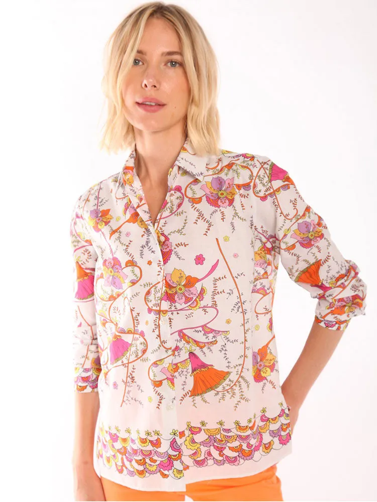 Vilagallo Irina Shirt Pink & Purple Floral