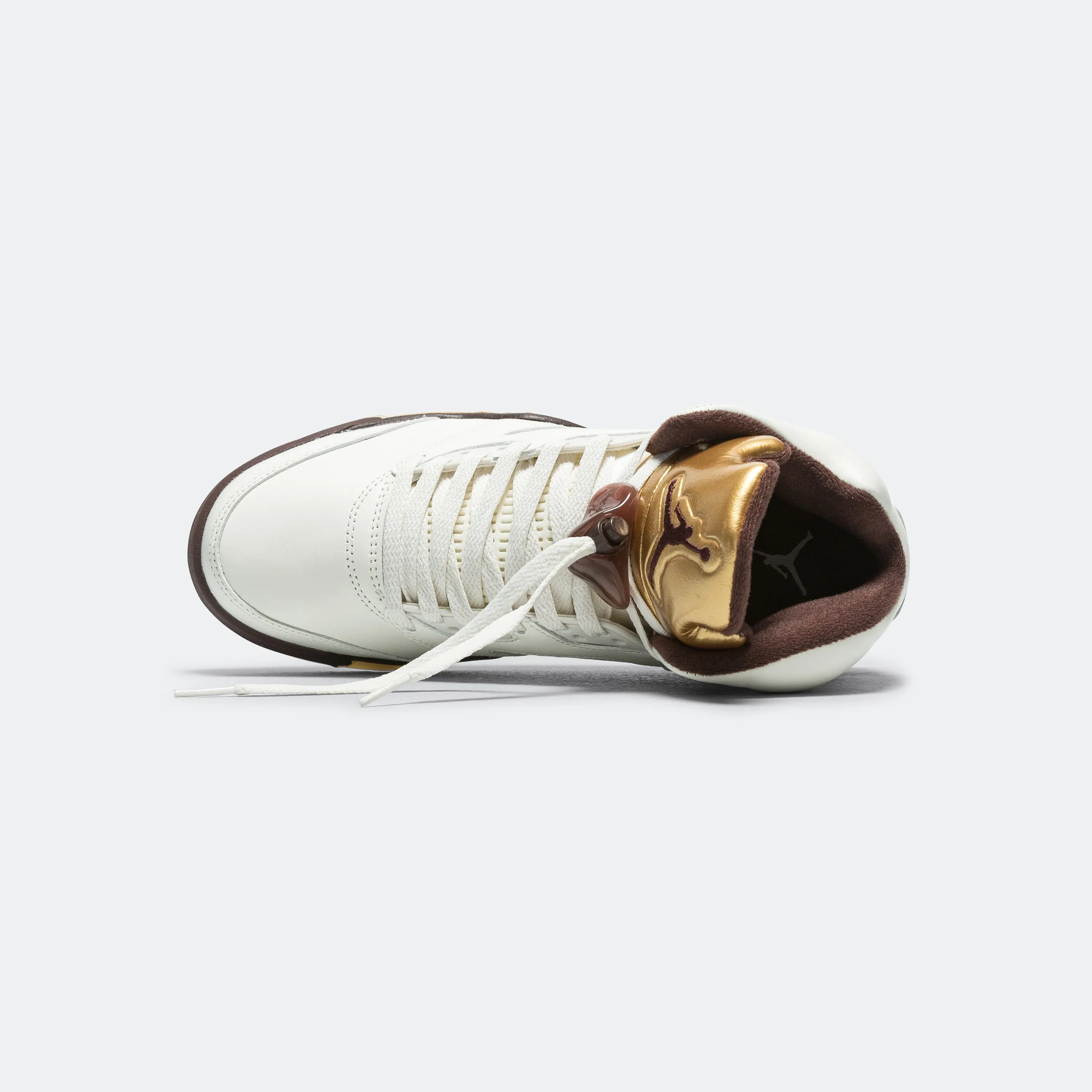 Womens Air Jordan 5 Retro - Earth/Metallic Gold-Sail