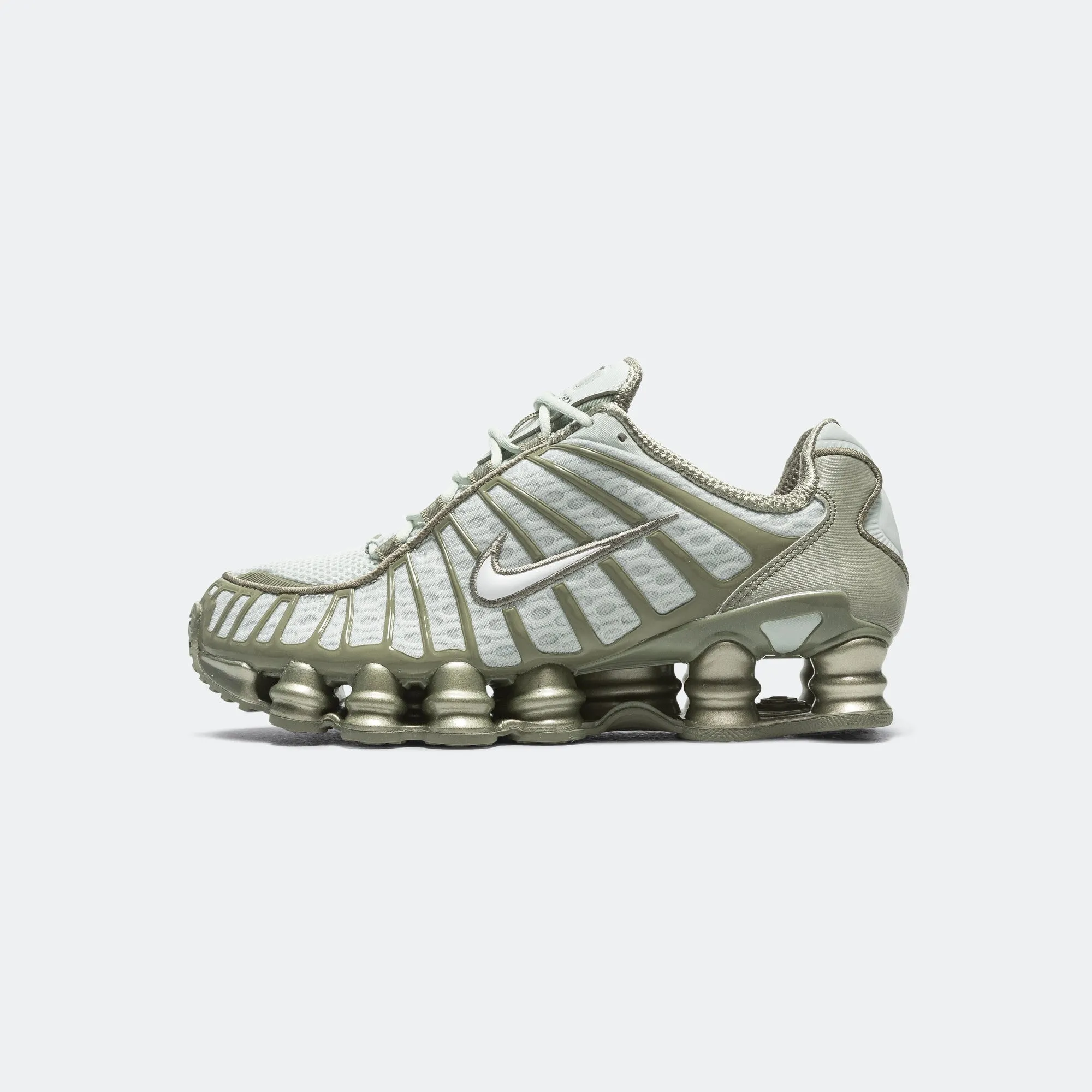 Womens Shox TL - Light Silver/White-Light Army
