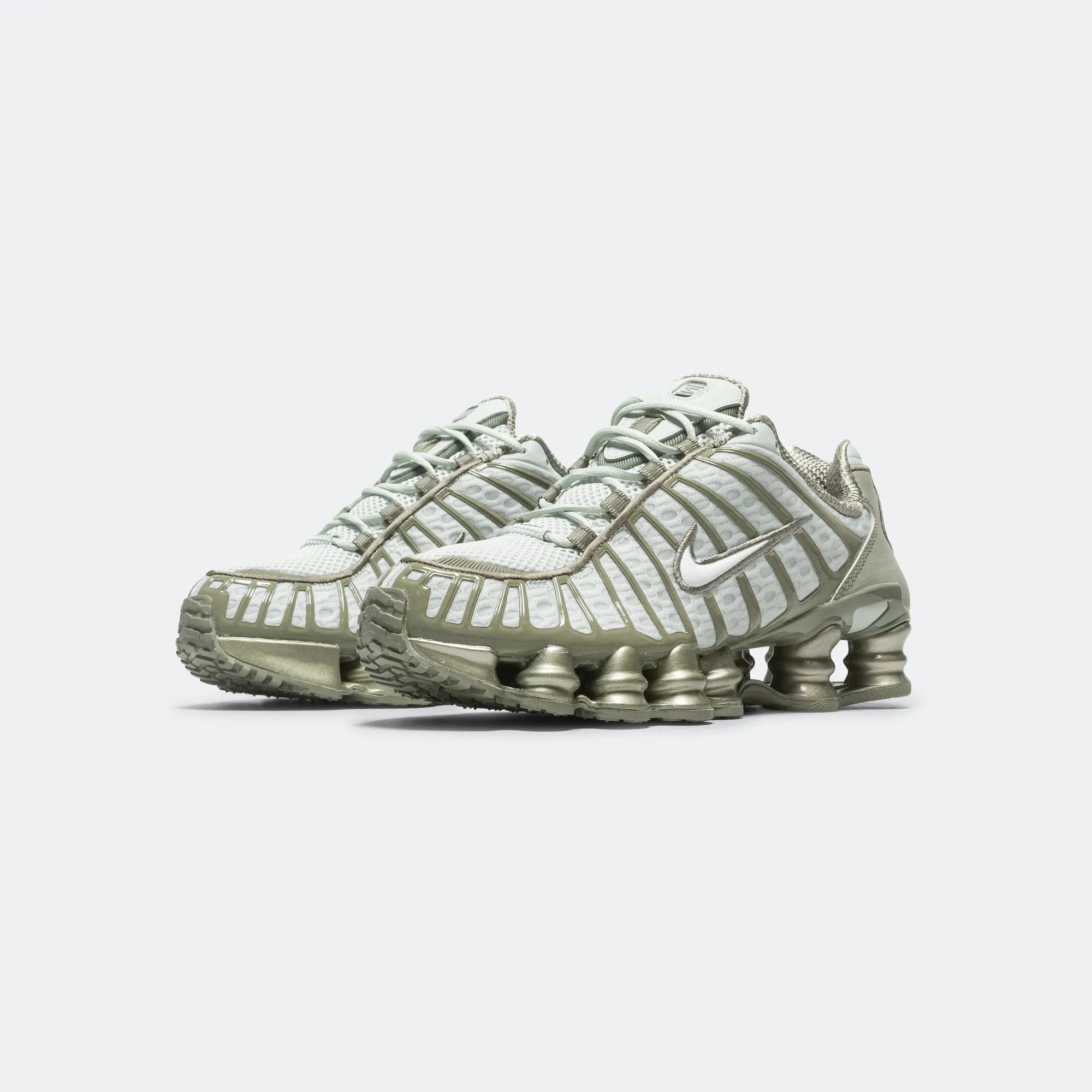 Womens Shox TL - Light Silver/White-Light Army